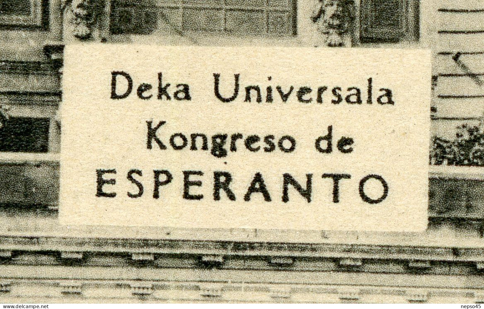 .Universala Kongreso De Esperanto Paris 2-10 Augusto 1914.Gaumont-Palace.langue Internationale 120 Pays Dans Le Monde. - Esperanto