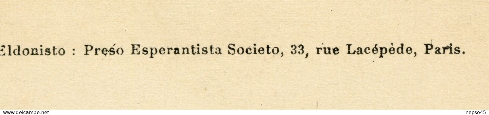 .Universala Kongreso de esperanto Paris 2-10 augusto 1914.Gaumont-Palace.langue internationale 120 pays dans le monde.