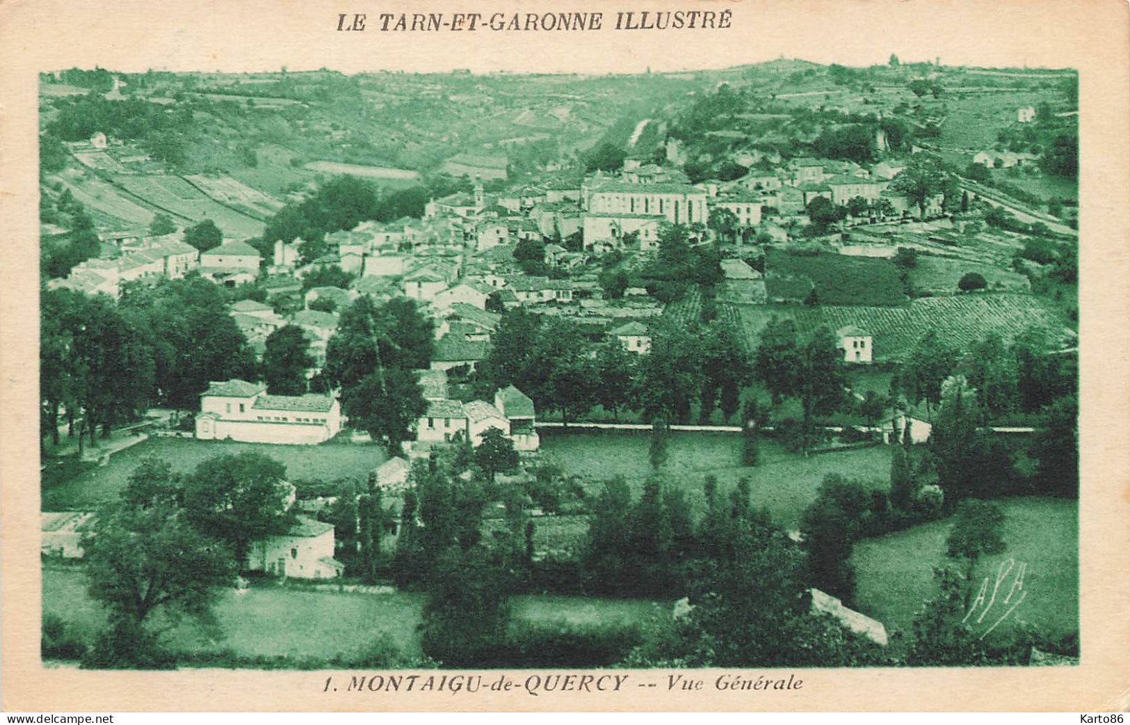 Montaigu De Quercy * Vue Générale Sur Le Village - Montaigu De Quercy