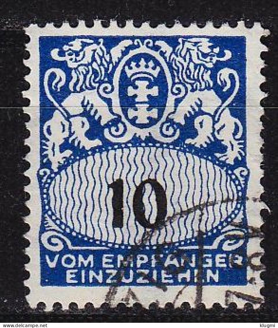 GERMANY REICH Danzig [Porto] MiNr 0031 ( OO/used ) - Strafport