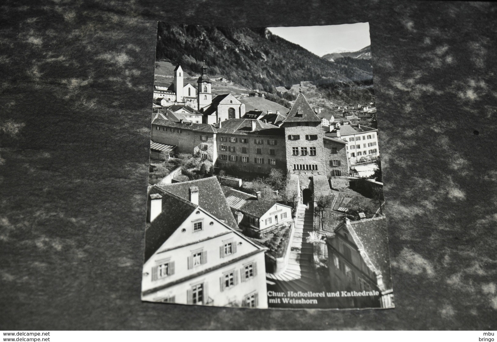 A6275    CHUR, HOFKELLEREI UND KATHEDRALE MIT WEISSHORN - Coira