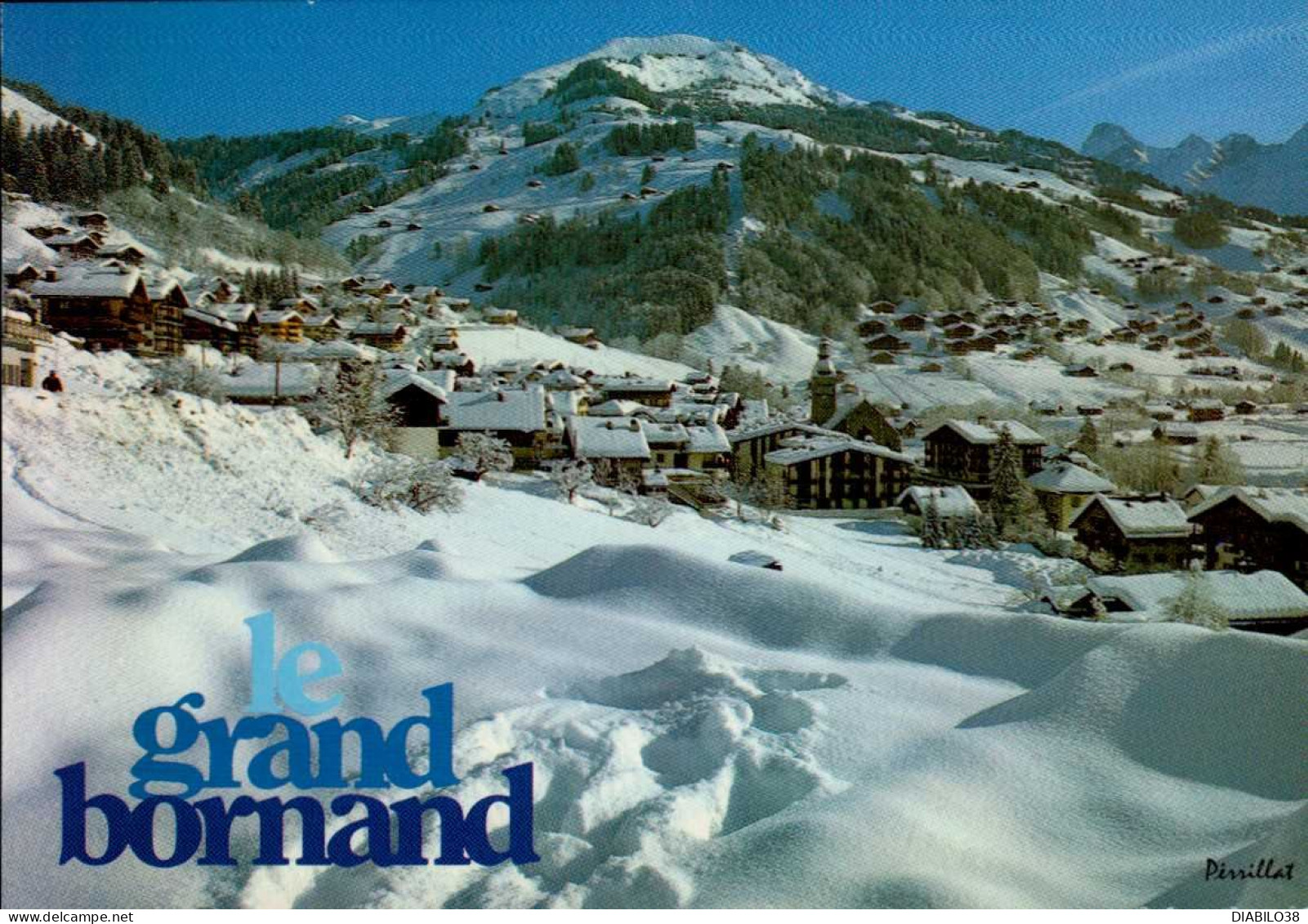 GRAND BORNAND   ( HAUTE-SAVOIE )     VUE GENERALE ET LE LACHAT - Le Grand Bornand