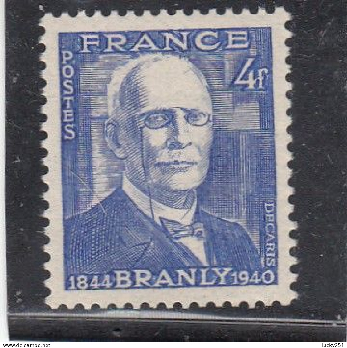 France - Année 1944 - Neuf** - N°YT 599** - Branly - Unused Stamps