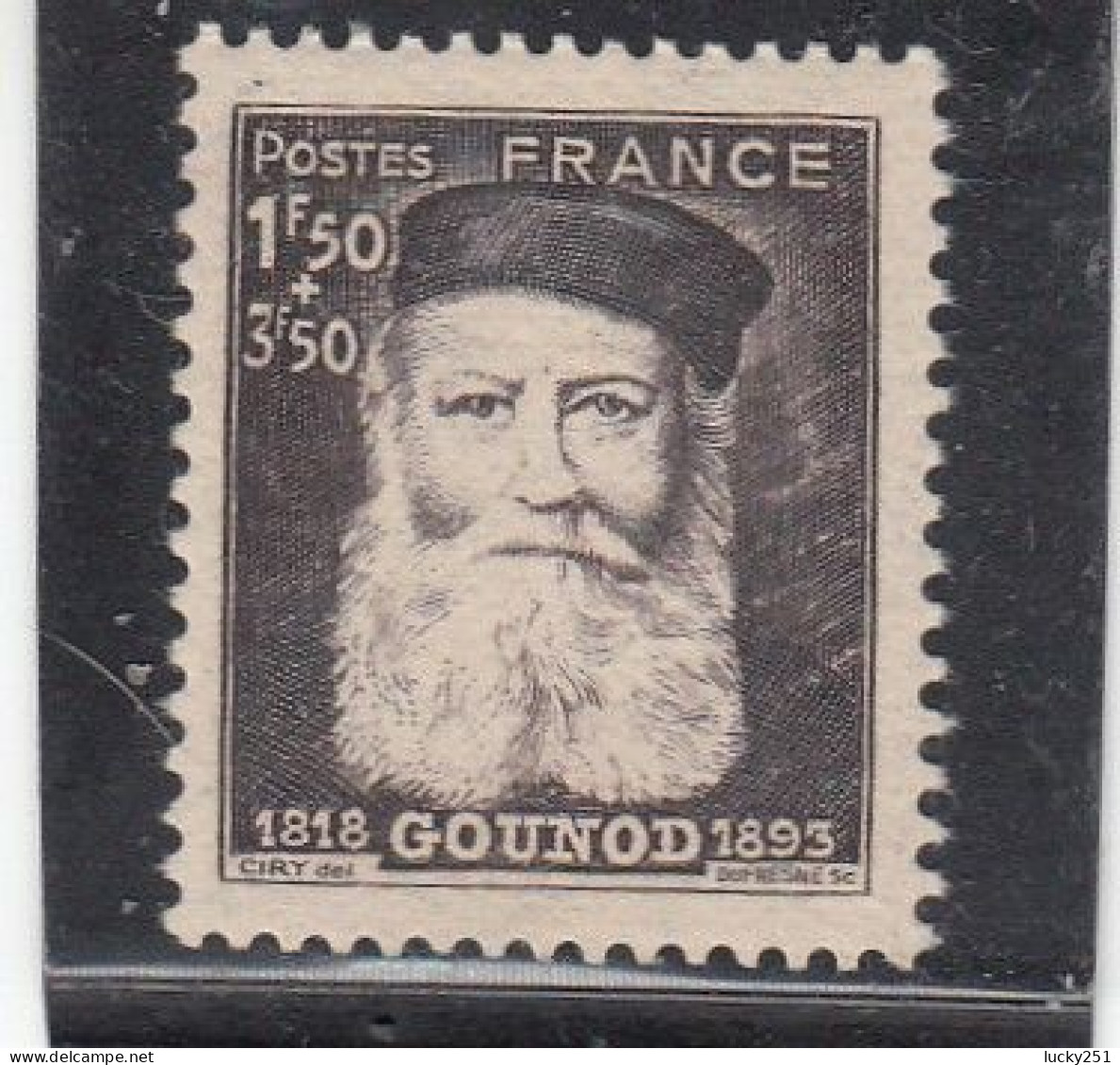 France - Année 1944 - Neuf** - N°YT 601** - Charles Gounod - Ongebruikt