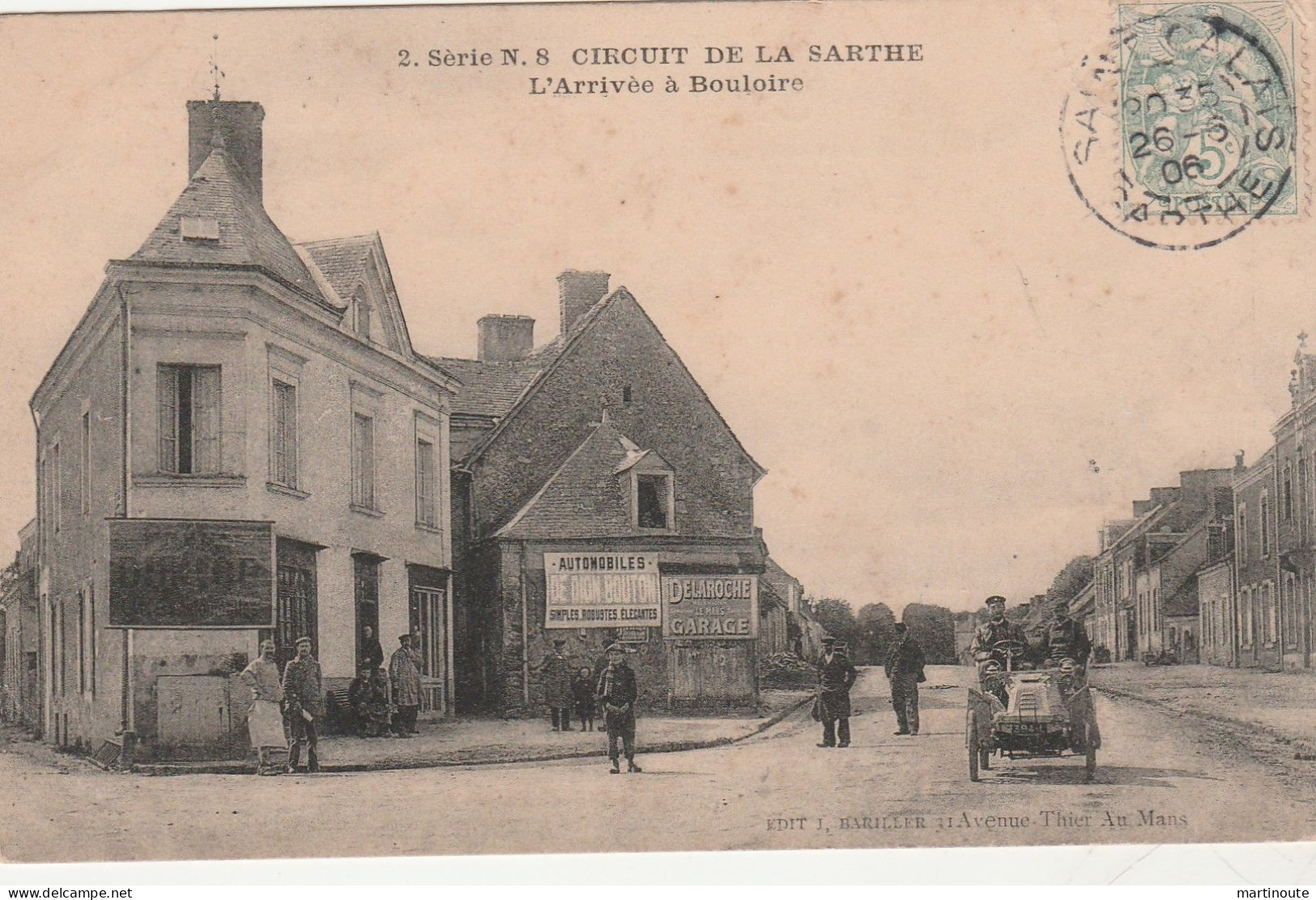 - CPA - 72 - 1906 - CIRCUIT DE LA SARTHE -  BOULOIRE - Pub Auto - 070 - Bouloire