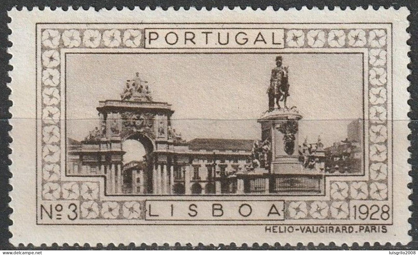 Vignette/ Vinheta, Portugal - 1928, Paisagens E Monumentos. Lisboa -||- MNG, Sans Gomme - Local Post Stamps