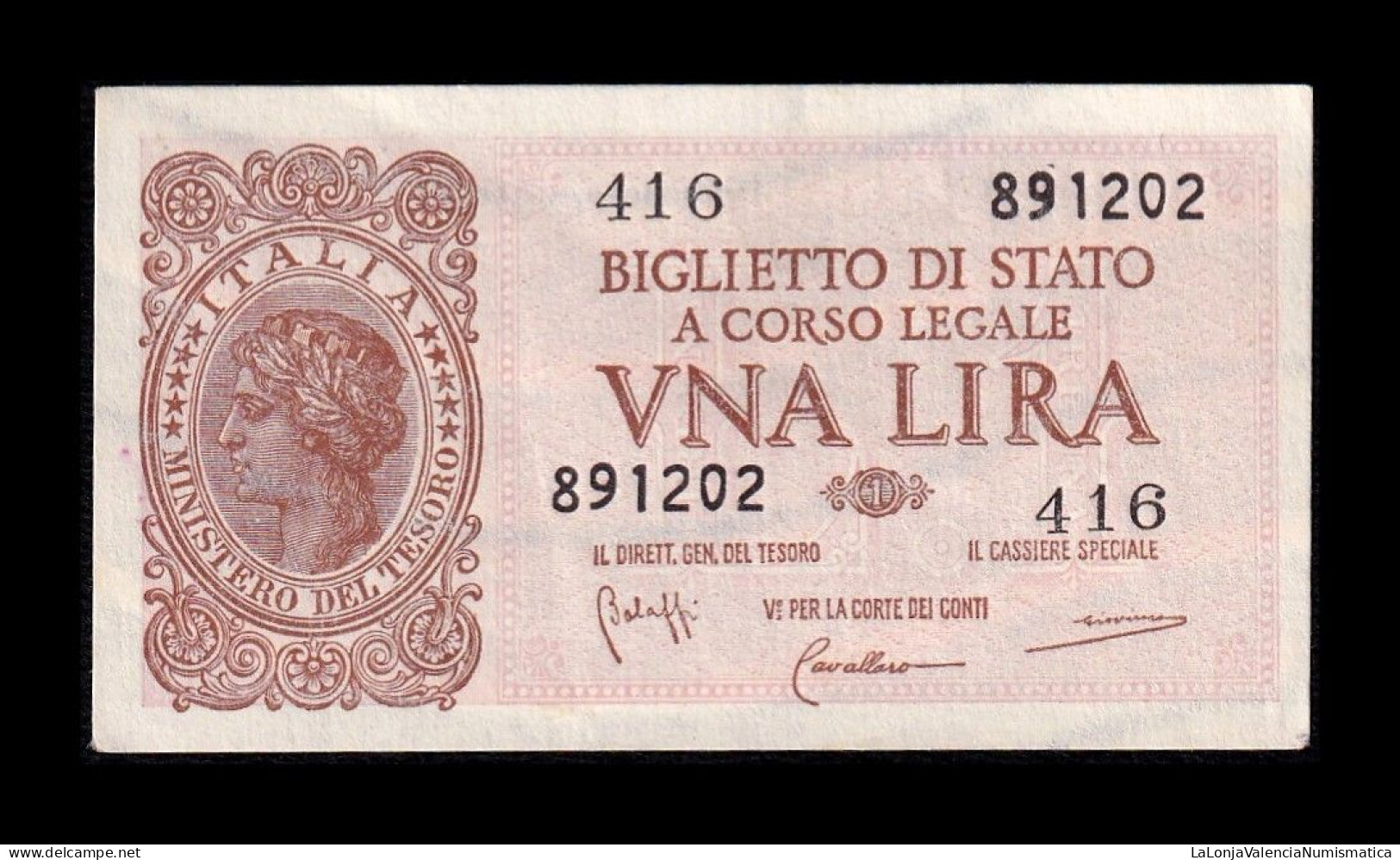 Italia Italy 1 Lira 1935 Pick 29b Sc- AUnc - Italië – 1 Lira