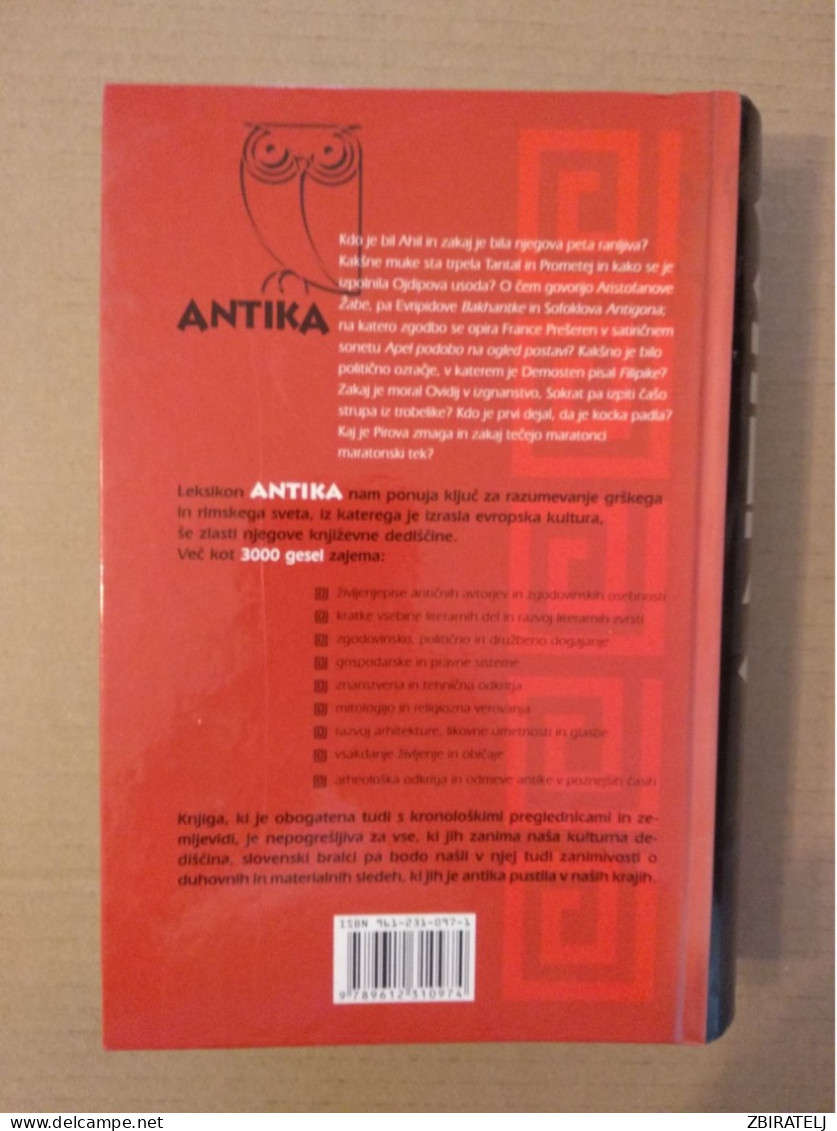 Slovenščina Knjiga: ANTIKA LEKSIKON, Cankarjeva Založba 1998, 611 Strani - Slawische Sprachen