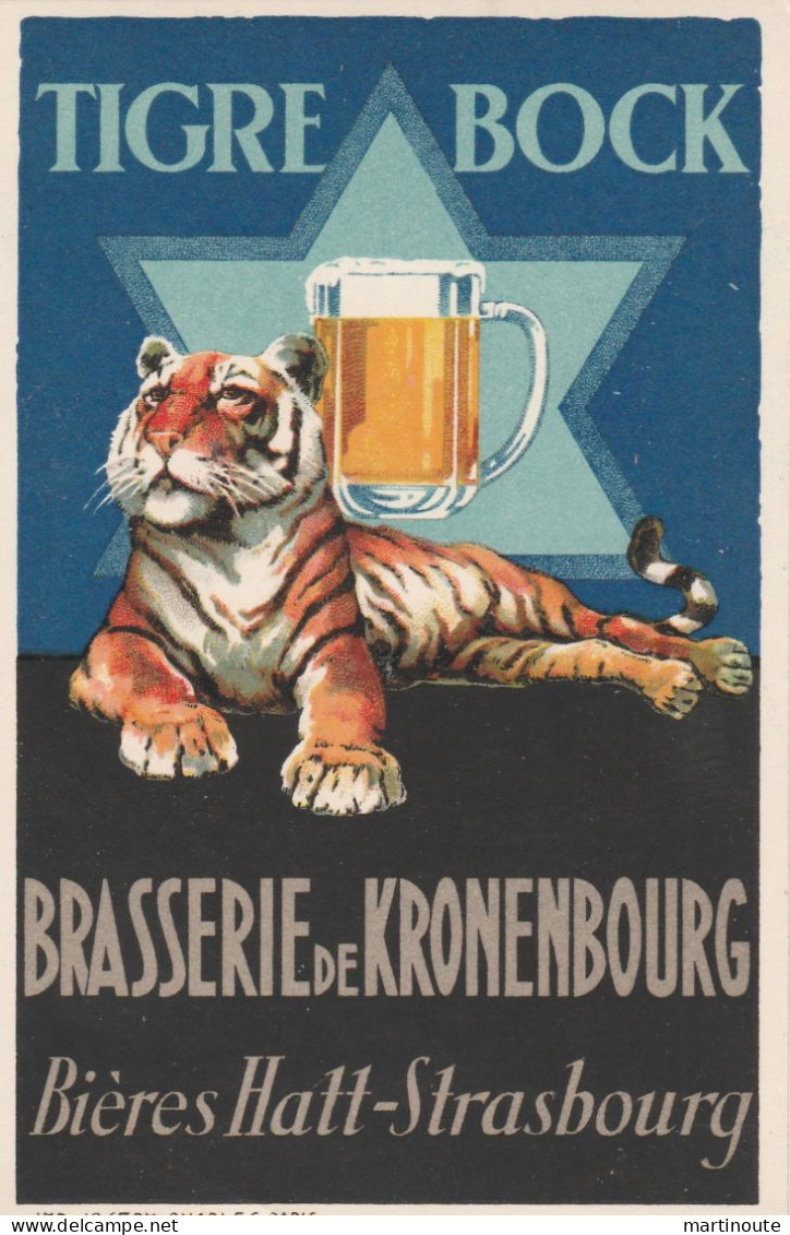 - CPA - 67 - Brasserie De KRONENBOURG - TIGRE BOCK - 075 - Alkohol