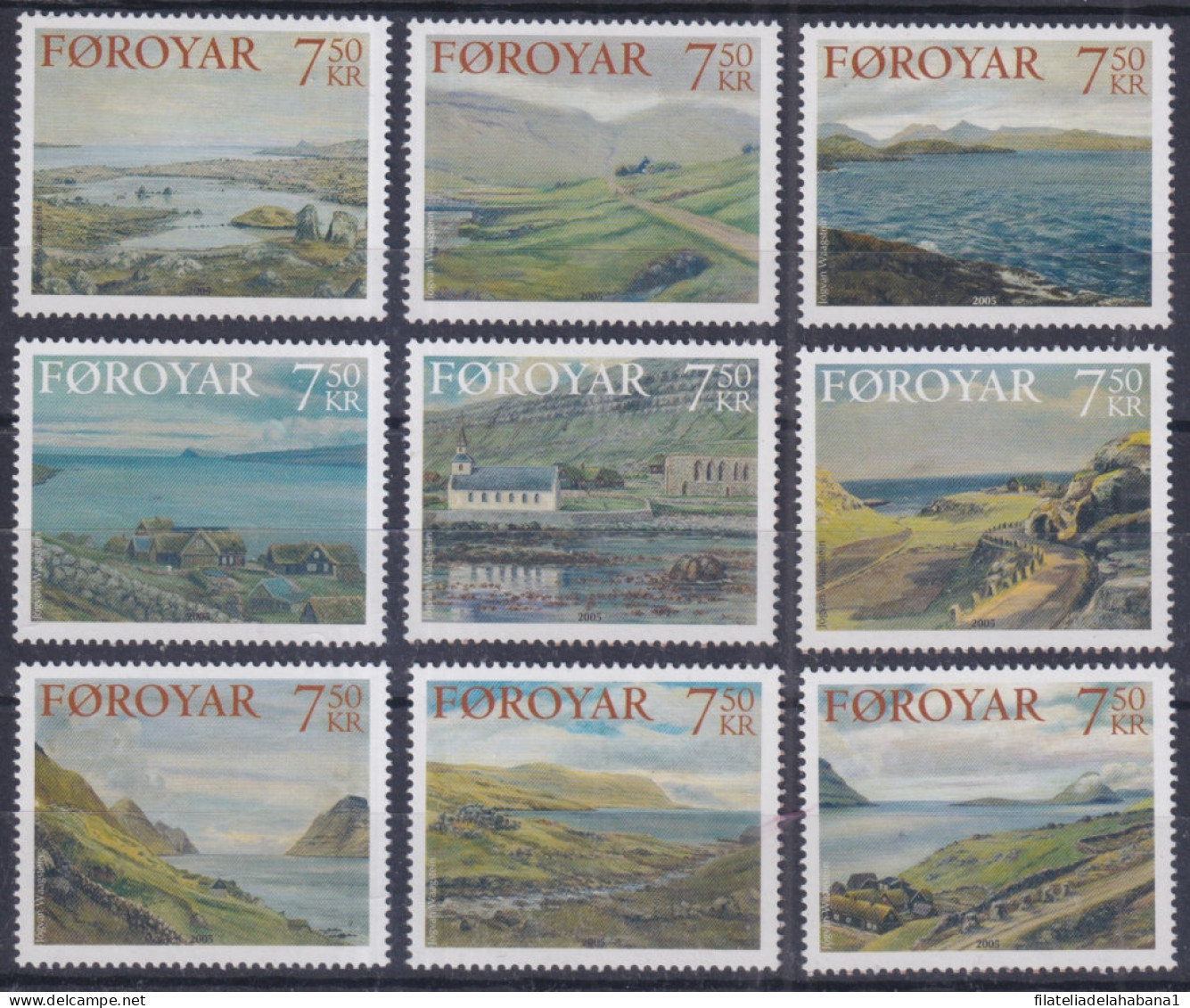 F-EX43366 FOROYAR FAROE MNH 2005 LANDSCAPE. - Denmark (West Indies)