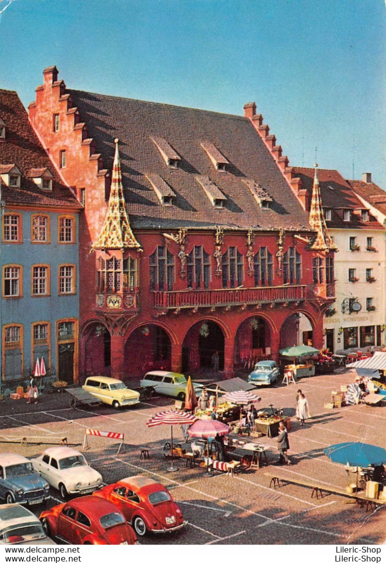 Freiburg Im Breisgau Kaufhaus - Volkswagen Cox - Renaut Dauphine, Opel Cpsm GF - Turismo