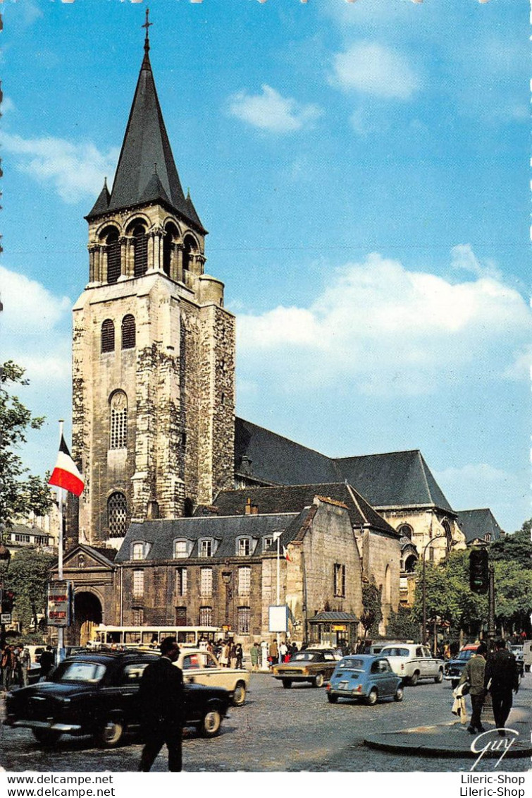 [75] L'Église Saint-Germain Des Prés - 403 Peugeot, Fiat 500, - Voitures De Tourisme