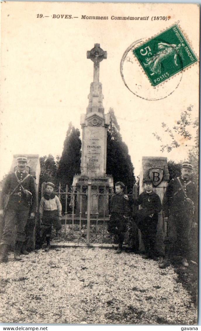 80 BOVES - Monument Commémoratif 1870 - Boves