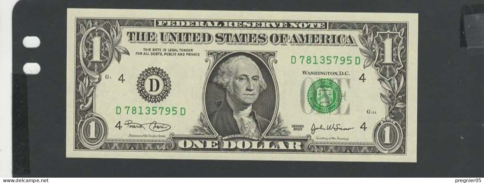 USA - Billet 1 Dollar 2003 NEUF/UNC P.515a § D 781 - Billetes De La Reserva Federal (1928-...)