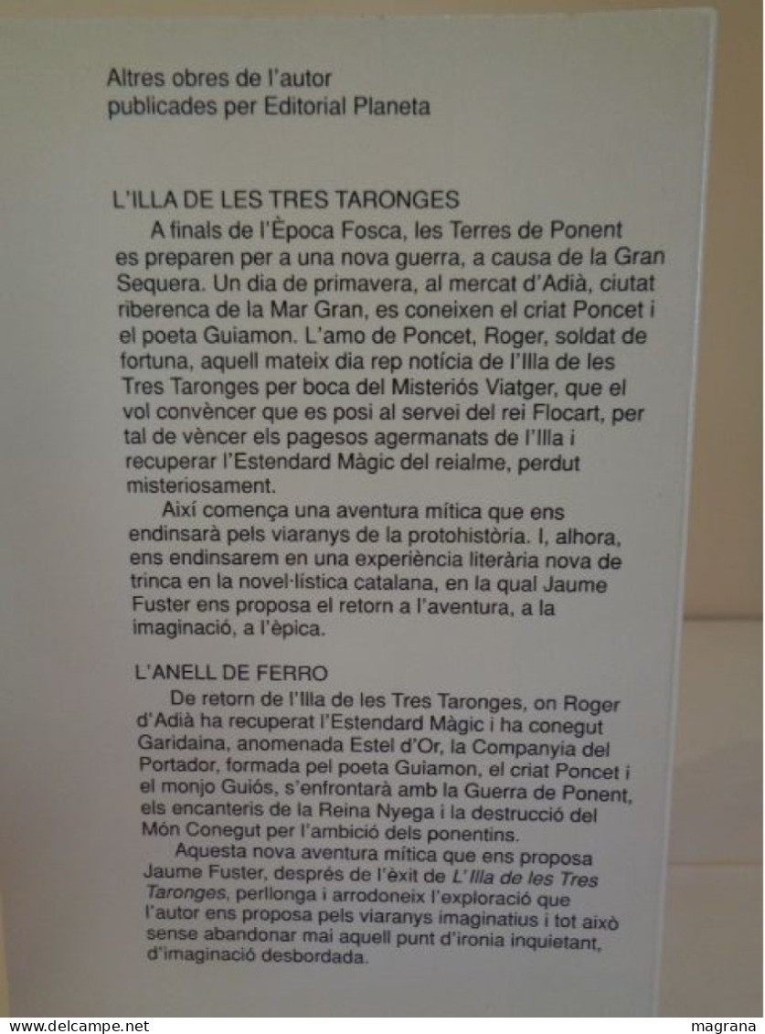 El Jardí De Les Palmeres. Jaume Fuster. Premi De Narrativa Ramon LLull. Caja De Madrid. Editorial Planeta 1994. 208 Pp - Romane