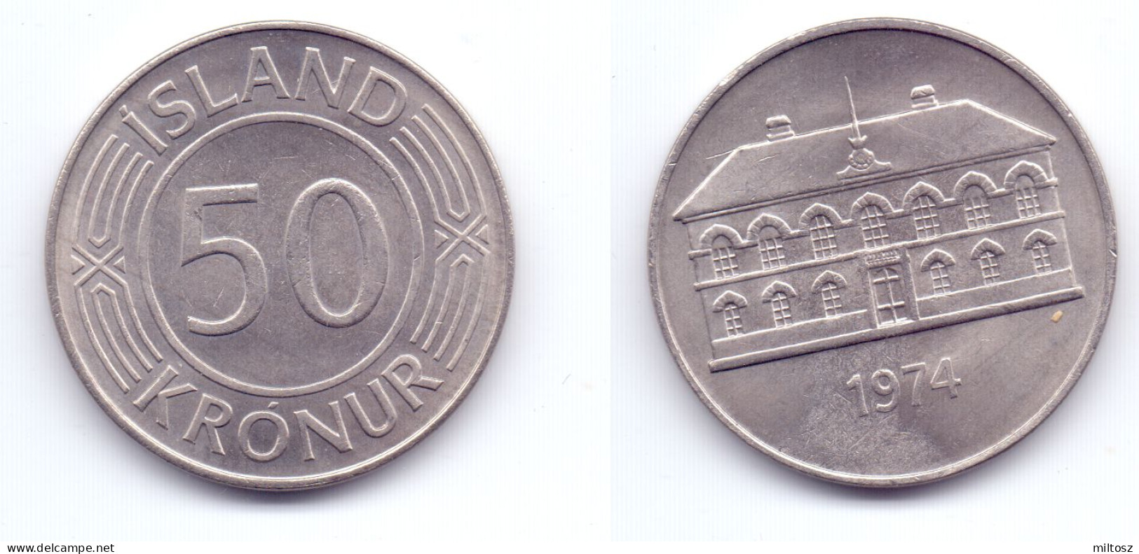 Iceland 50 Kronur 1974 - Islanda