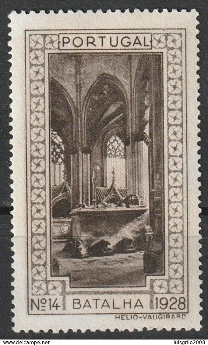 Vignette/ Vinheta, Portugal - 1928, Paisagens E Monumentos. Batalha -||- MNG, Sans Gomme - Local Post Stamps