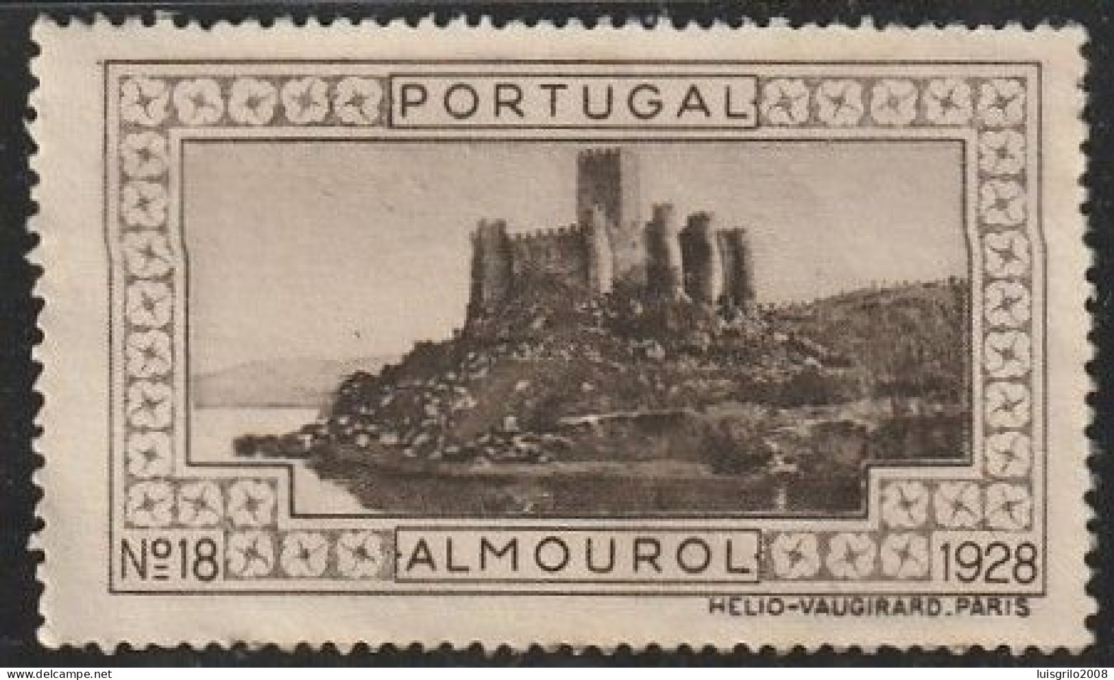 Vignette/ Vinheta, Portugal - 1928, Paisagens E Monumentos. Almourol -||- MNG, Sans Gomme - Ortsausgaben