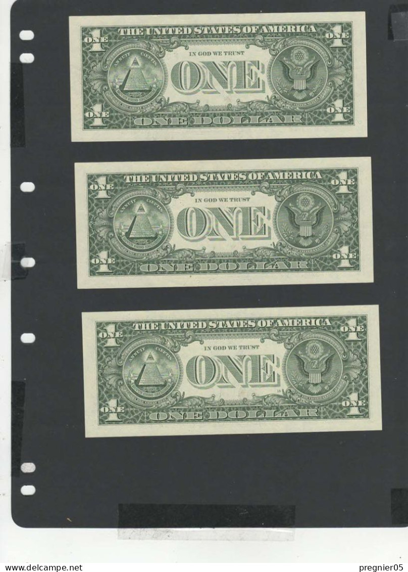 USA - LOT 3 Billets 1 Dollar 2003 NEUF/UNC P.515a § F - Federal Reserve (1928-...)