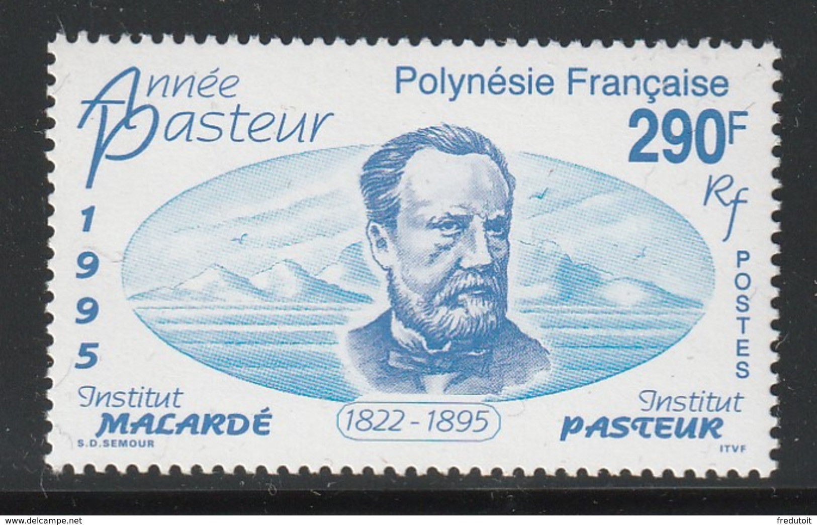 POLYNESIE - N°481 ** (1995) L.Pasteur - Neufs
