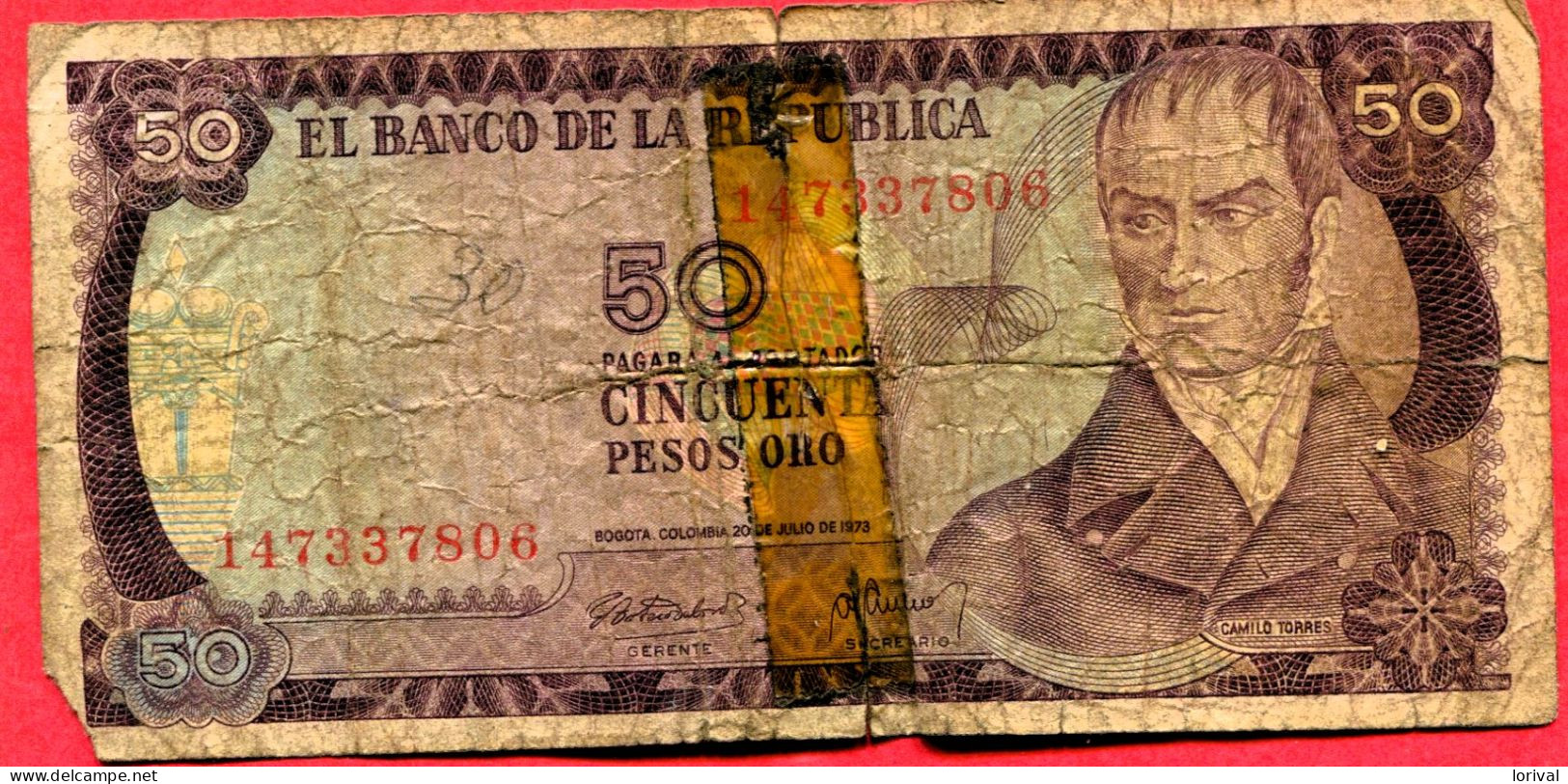 50 Pesos Ab 1 - Colombie