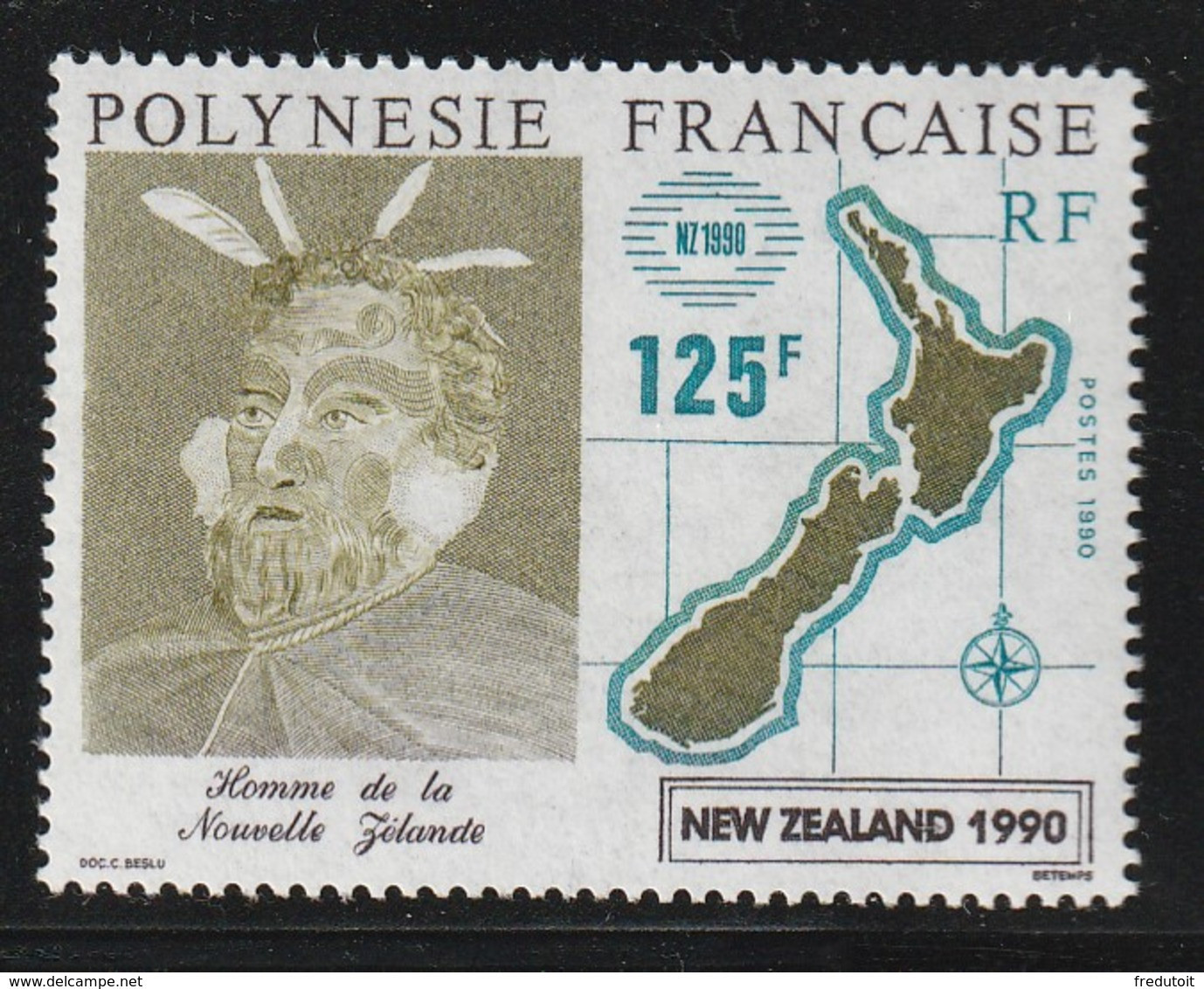 POLYNESIE - N°363 ** (1990) - Neufs