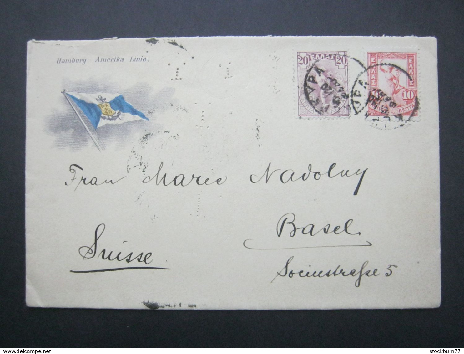 GRIECHENLAND , Brief 1906 Schiffpost - Storia Postale