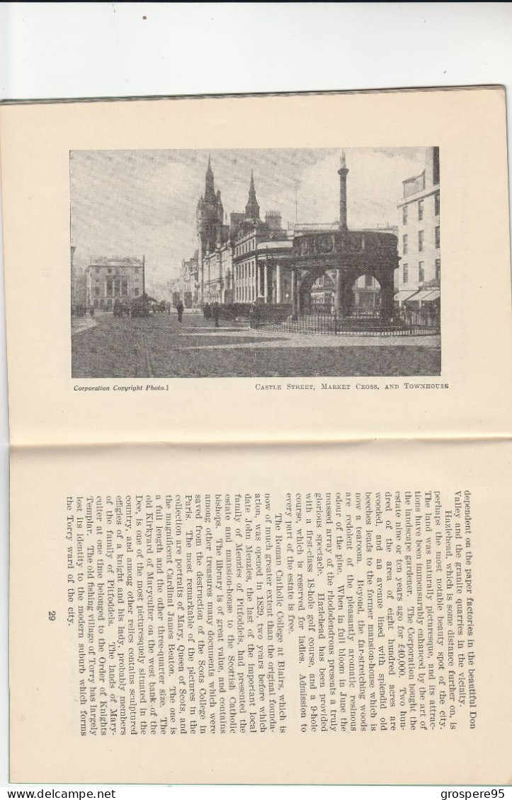 ECOSSE ABERDEEN CORPORATION TRAMWAYS & MOTORS TOURIST GUIDE MARISCHAL STREET ALFRED SMITH GENERAL MANAGER RARE