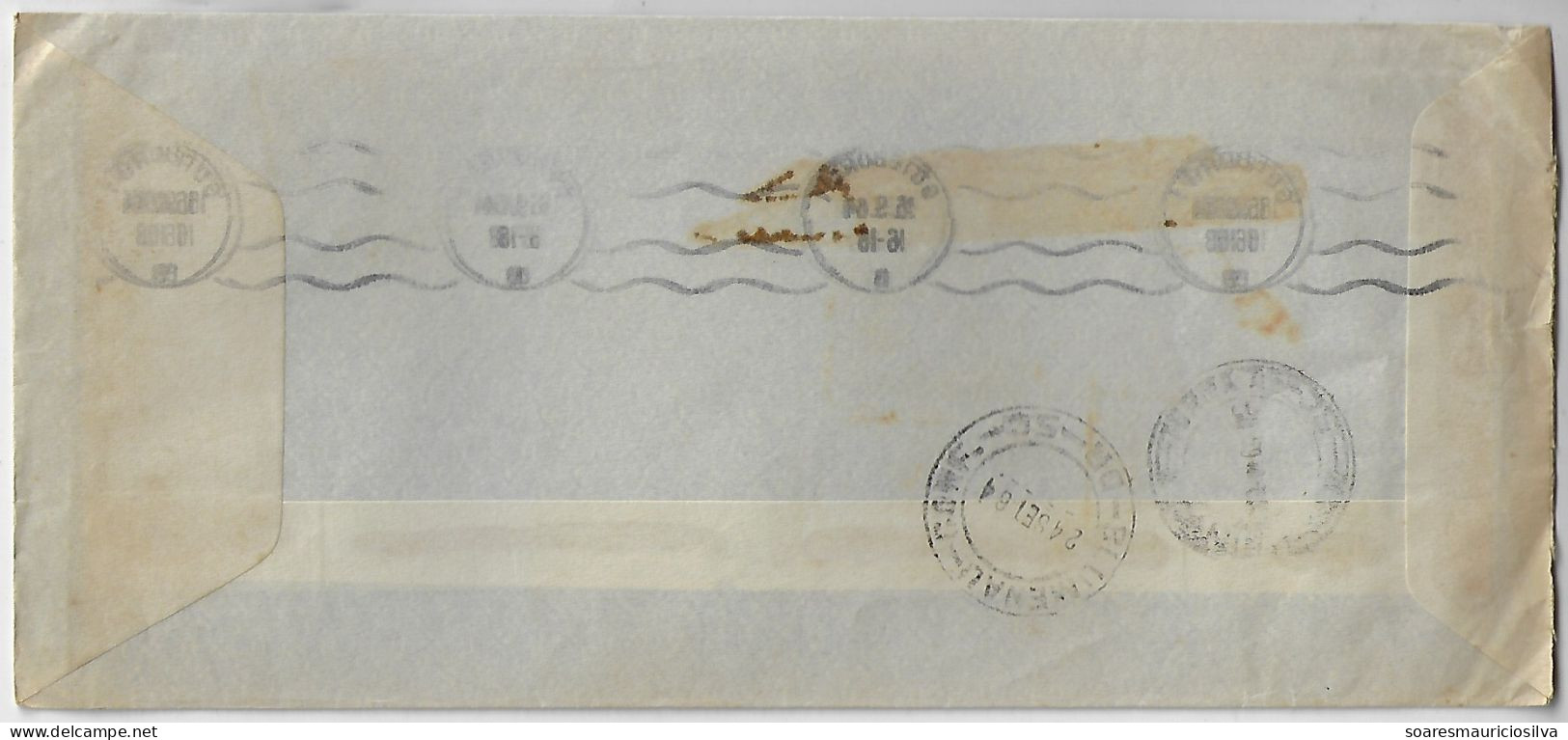 Sweden 1964 Brazilian Diplomatic Service Airmail Cover Sent From Göteborg To Blumenau Brazil 2 Definitive Stamp - Lettres & Documents