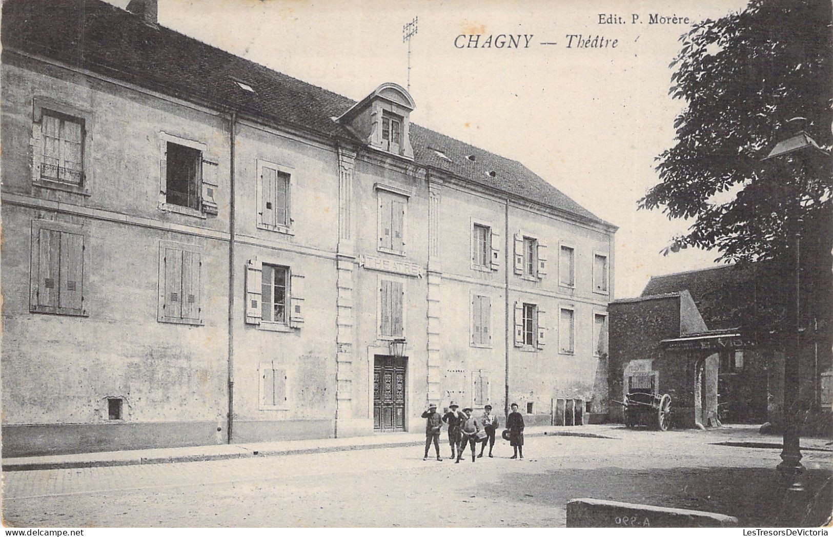 FRANCE - Chagny - Theatre - Animé  - Carte Postale Ancienne - - Chagny