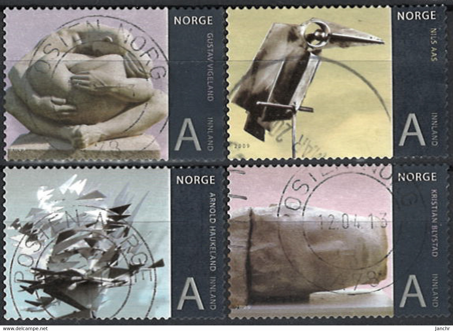 Norwegen Norway 2009. Mi.Nr. 1700-1703, Used O - Used Stamps