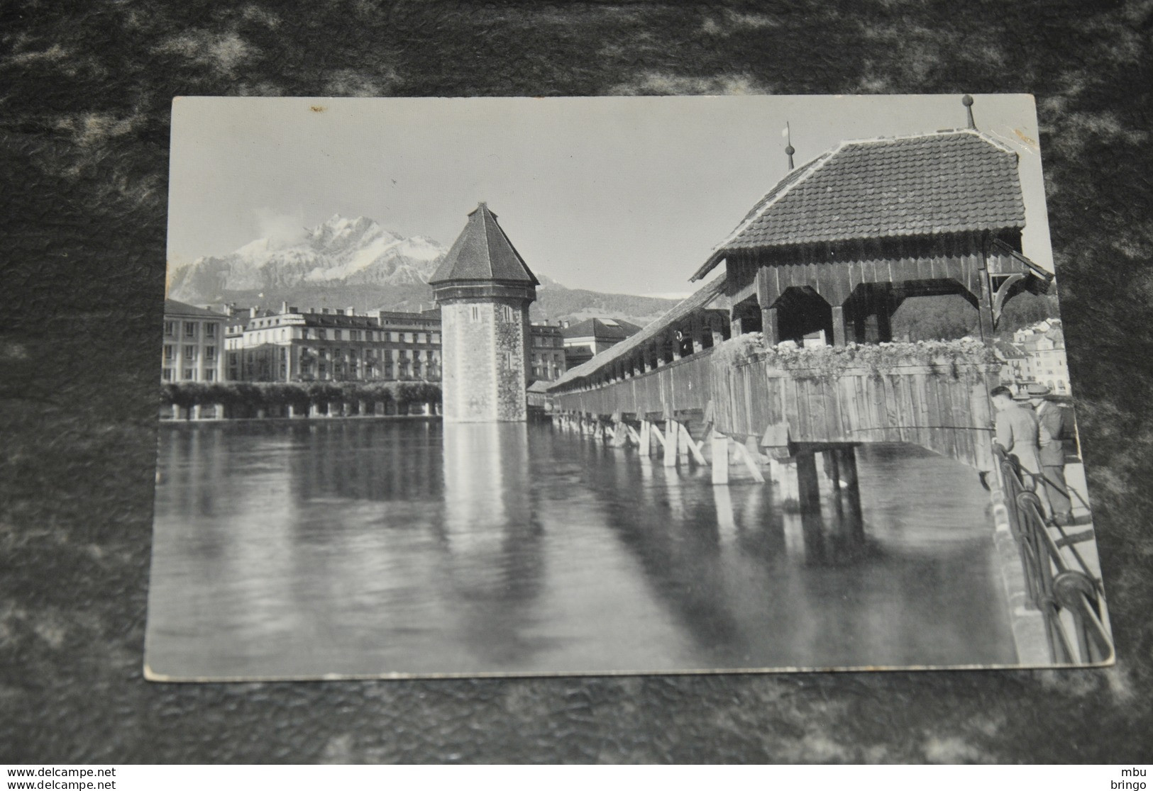 A6380      LUZERN, KAPELLBRÜCKE UND PILATUS - 1958 - Lucerne