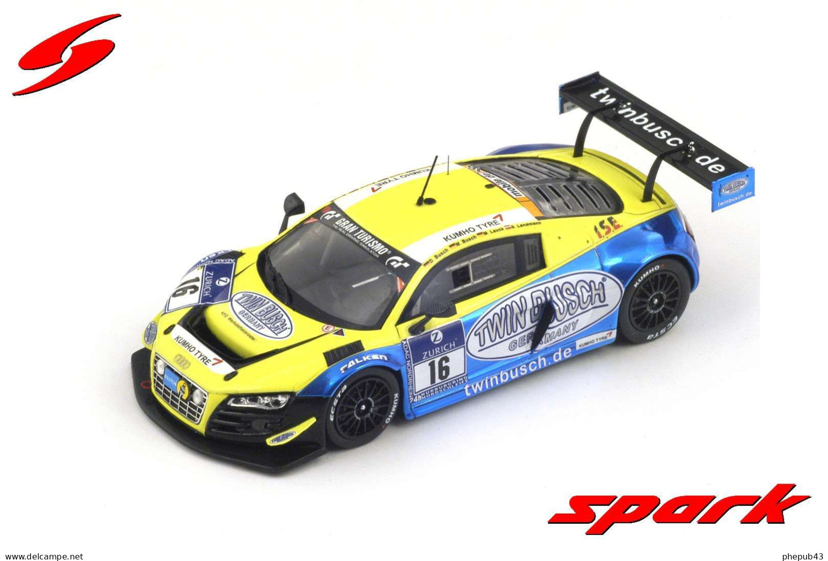 Audi R8 LMS Ultra - 10th 24h Nurburgring 2014 #16 - D. Busch/M. Busch/M. Lauck/S. Landmann - Spark - Spark