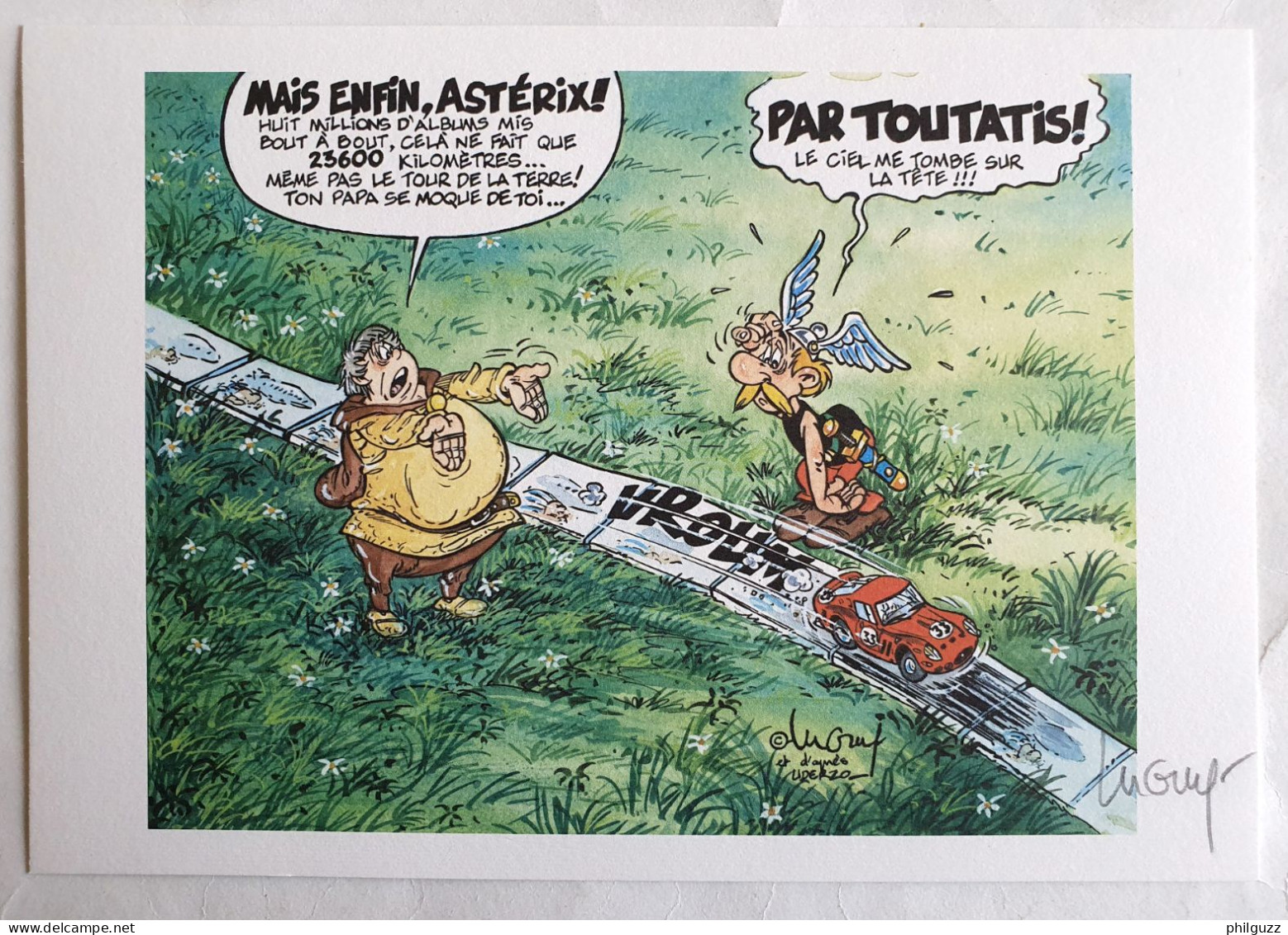 EX-LIBRIS LUGUY - PERCEVAN HC N 41/50 SIGNE HOMMAGE A ASTERIX XL  (3) - Illustrateurs J - L