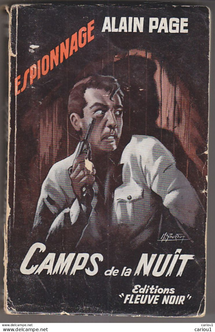 C1  Alain PAGE Camps De La Nuit FN ESPIONNAGE 158 EO 1958 Epuise PORT INCLUS France - Fleuve Noir