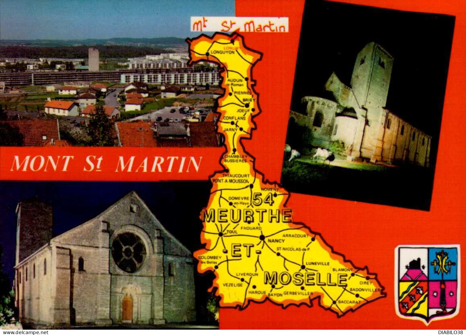 MONT-SAINT-MARTIN    ( MEURTHE ET MOSELLE )   MULTI-VUES - Mont Saint Martin