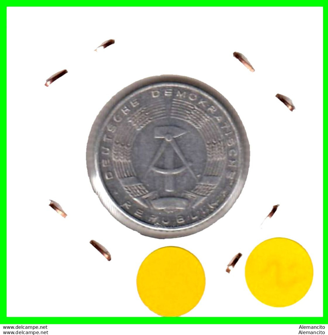 ( GERMANY DDR ) AÑO 1971 REPUBLICA DEMOCRATICA DE ALEMANIA ( DDR ) MONEDAS DE 50 PFENNING ALUMINIO - DE 23 mm. - 50 Pfennig