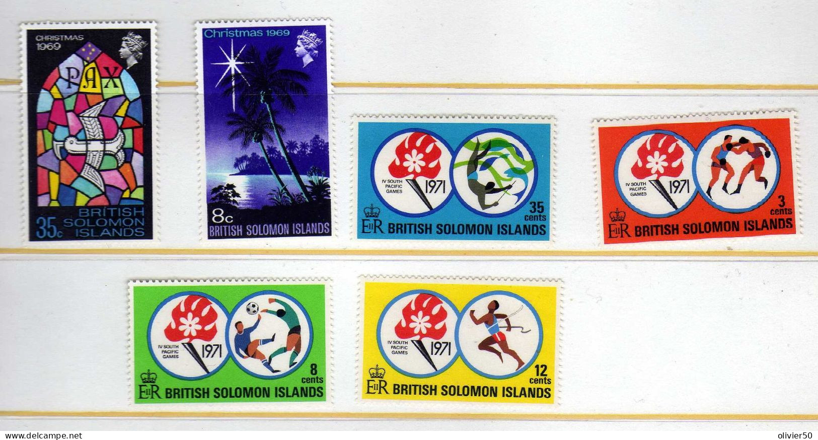 Iles Salomons - (1969-71) -  Noel - South Pacific Games  - Neufs** - MNH - Islas Salomón (...-1978)