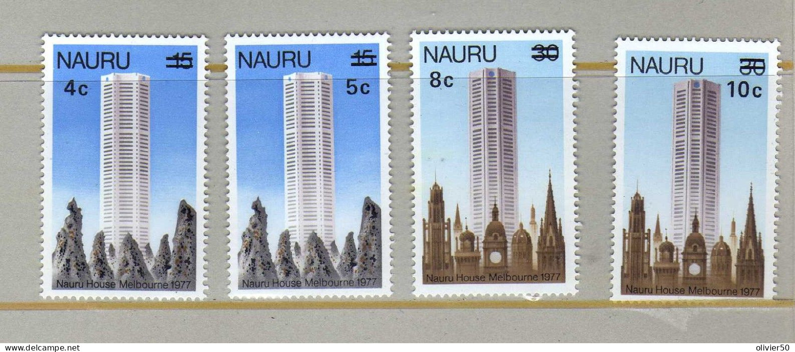 Naure - (1977) - Timbres  Maison De Nauru Surchargees - Neufs** - MNH - Nauru