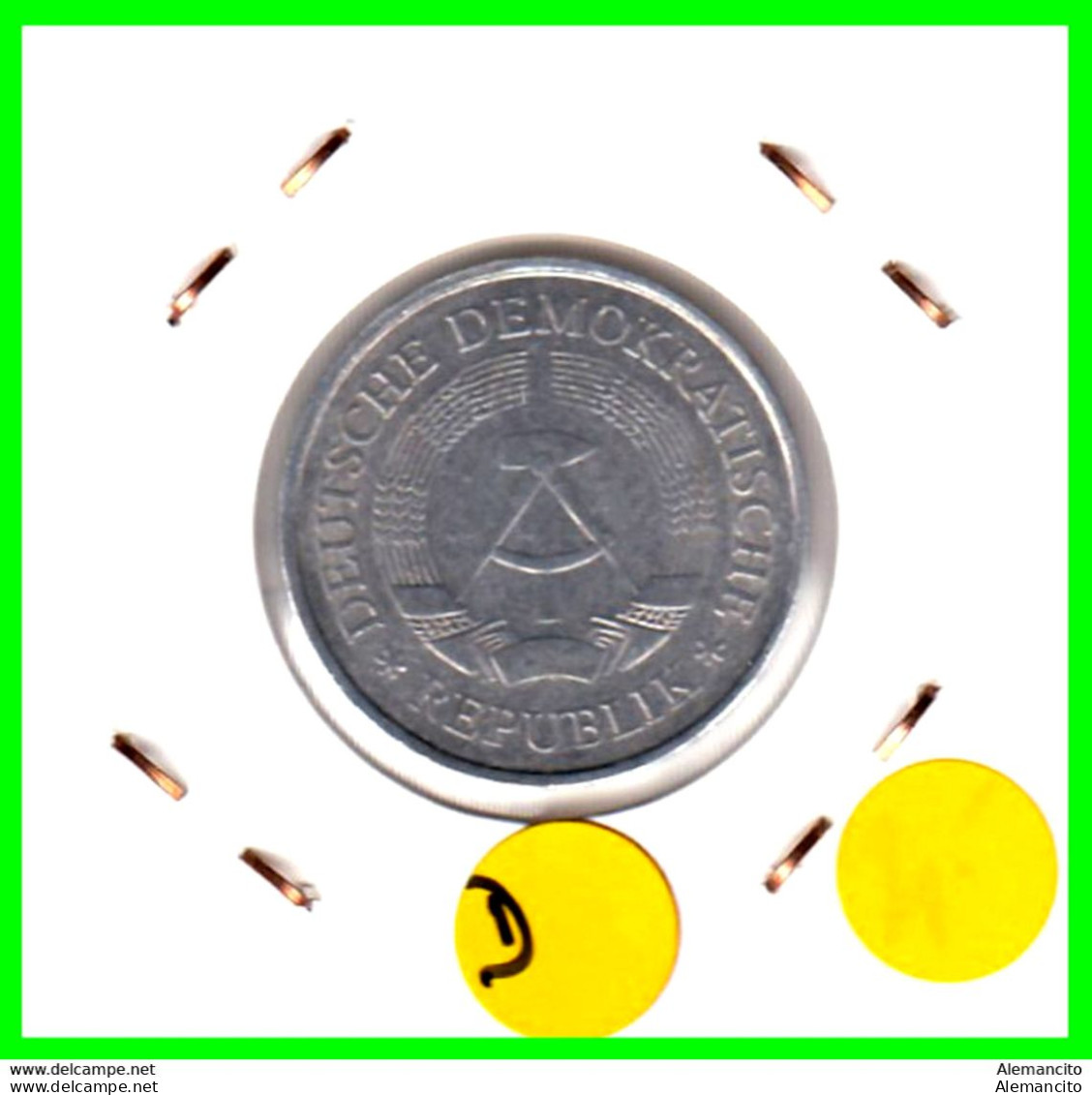 ( GERMANY DDE ) REPUBLICA DEMOCRATICA DE ALEMANIA (DDR) MONEDA DE 1-DM AÑO 1972  KM-35.1  MONEDA DE ALUMINIO - 1 Marco