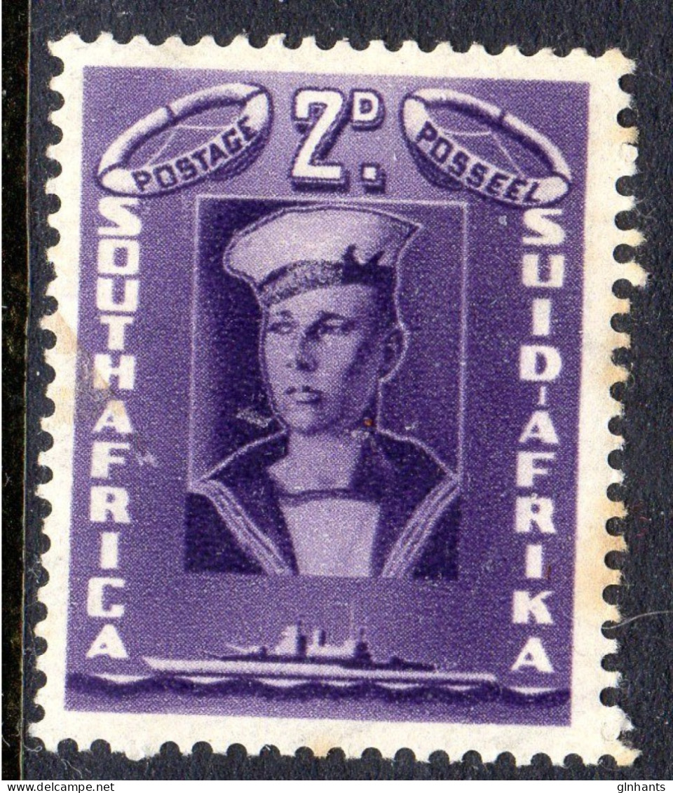 SOUTH AFRICA - 1941 SAILOR 2d STAMP FINE MOUNTED MINT MM * SG 96 REF A - Neufs