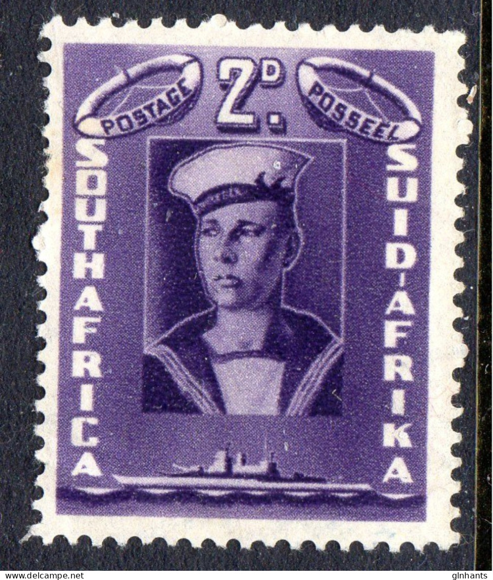 SOUTH AFRICA - 1941 SAILOR 2d STAMP FINE MOUNTED MINT MM * SG 96 REF B - Neufs