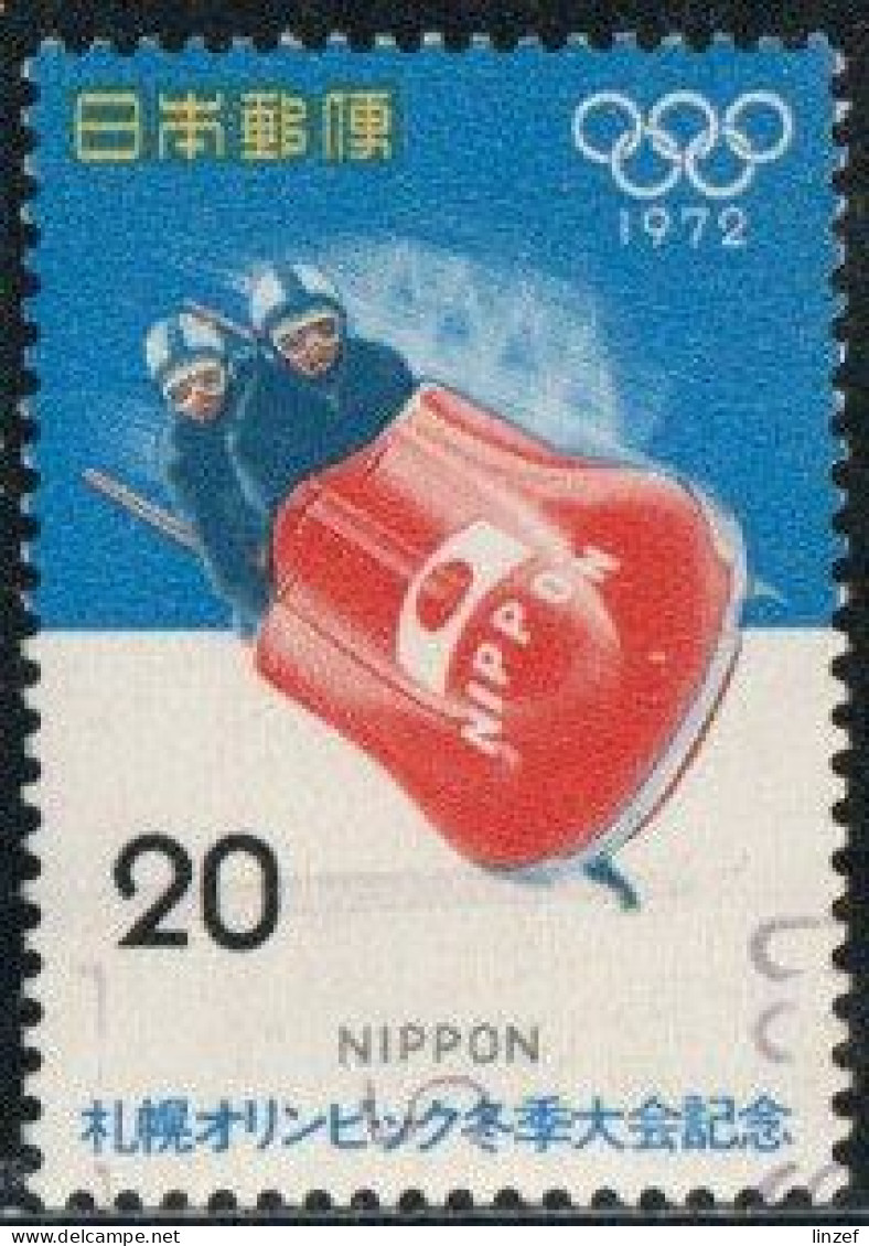 Japon 1972 Yv. N°1038 - JO De Sapporo - Bobsleigh - Oblitéré - Used Stamps