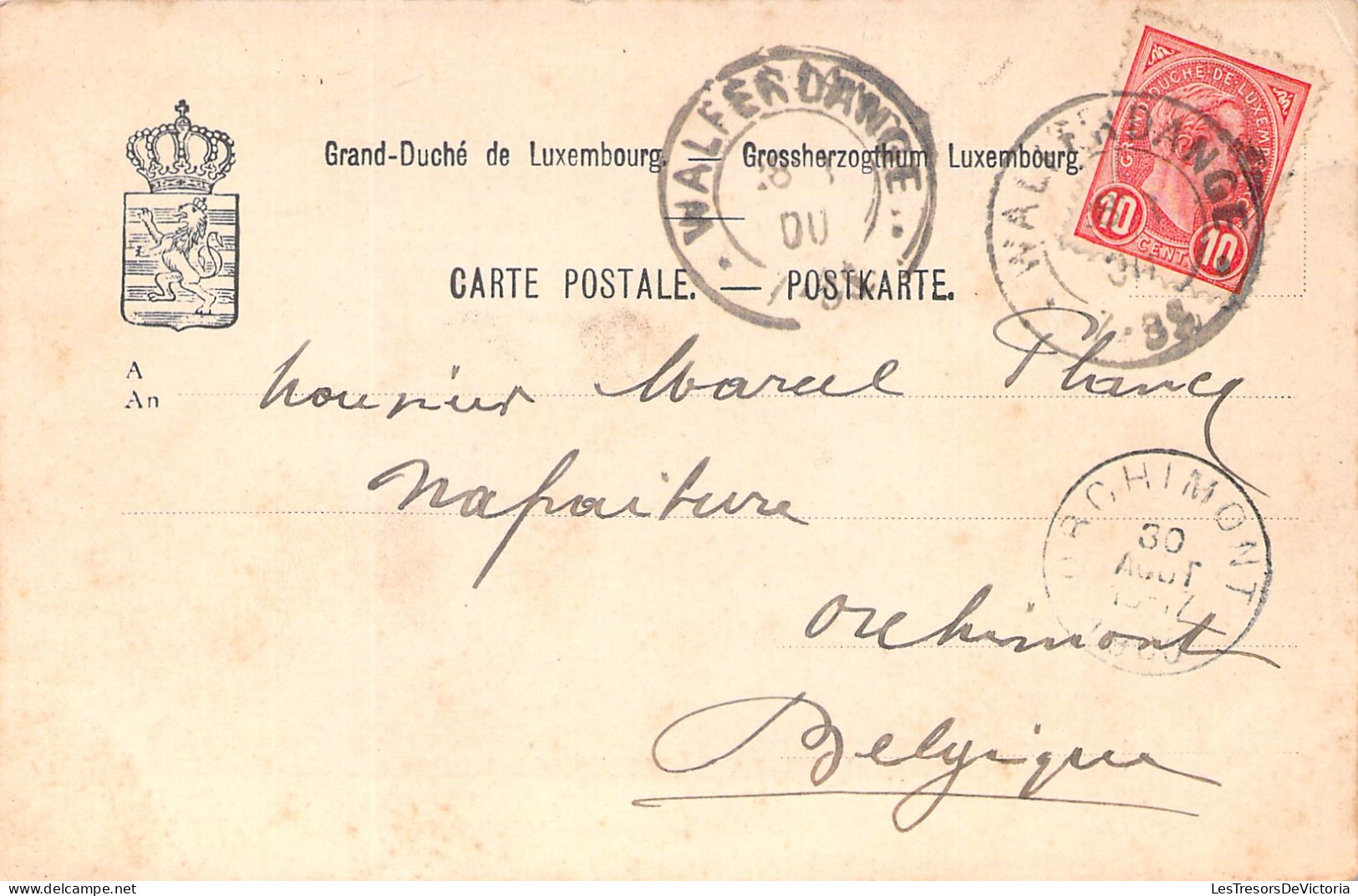 LUXEMBOURG - Souvenir De Walferdange - Circulé En 1900 - Carte Postale Ancienne - - Autres & Non Classés