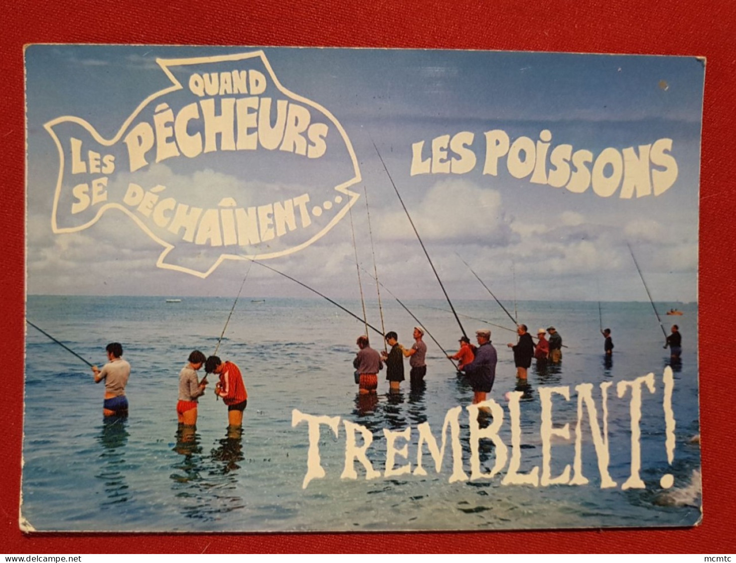 CPM - Bords De Mer  -  Ici L'on Pêche ! Quand Les Pêcheurs Se Déchaînent Les Poissons Tremblent - Pesca