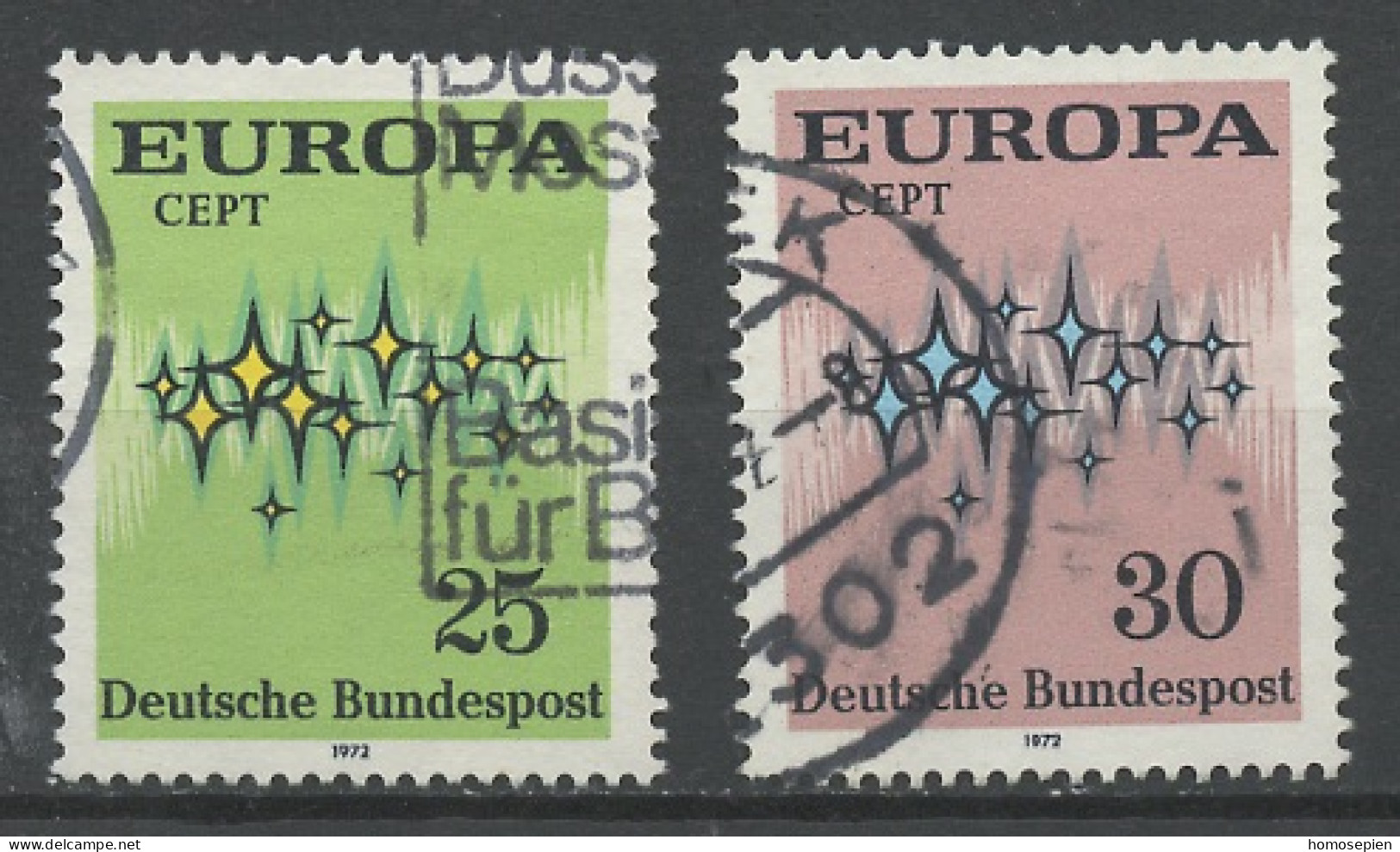 Europa CEPT 1972 Allemagne Fédérale - Germany - Deutschland Y&T N°567 à 568 - Michel N°716 à 717 (o) - 1972