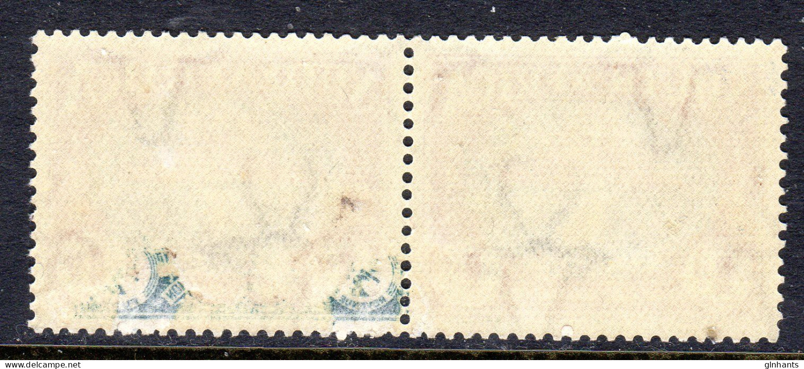 SOUTH AFRICA - 1939 HUGUENOT LANDING FUND 1d STAMP PAIR MNH ** SG 83 SOME INK ADHESION (2 SCANS) - Ungebraucht