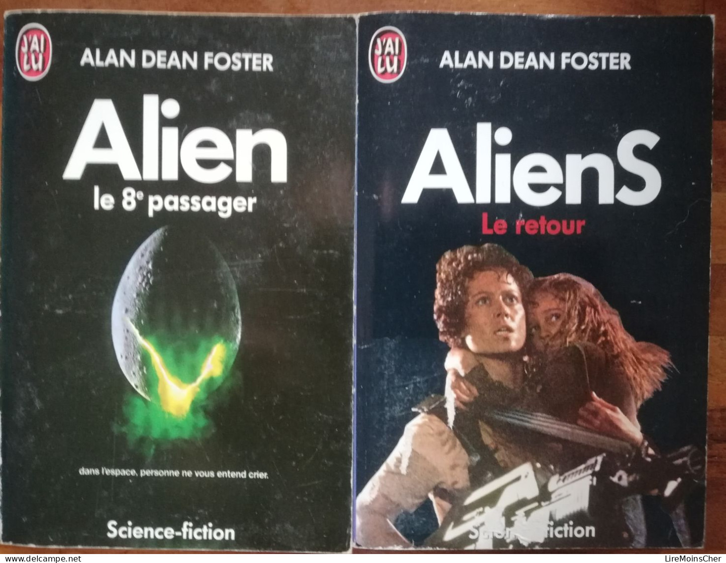 ALAN DEAN FOSTER ALIEN LE 8e PASSAGER + ALIENS LE RETOUR NOVELISATION FILM SCIENCE FICTION EXTRATERRESTRE - J'ai Lu