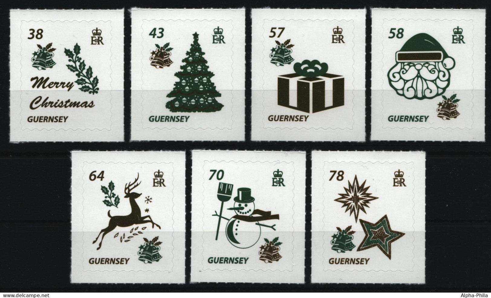 Guernsey 2016 - Mi-Nr. 1587-1593 ** - MNH - Weihnachten / X-mas - Guernesey