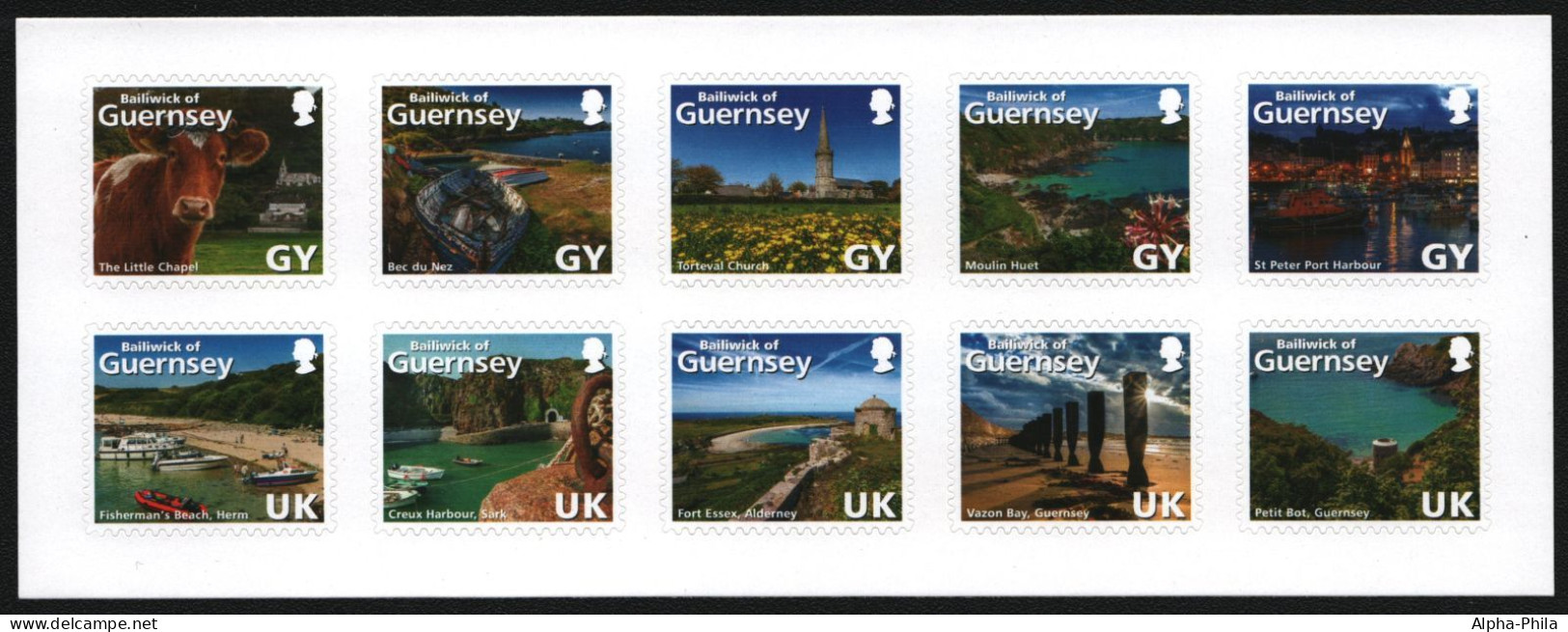 Guernsey 2014 - Mi-Nr. 1482-1491 ** - MNH - Landschaften / Landscapes - Guernesey